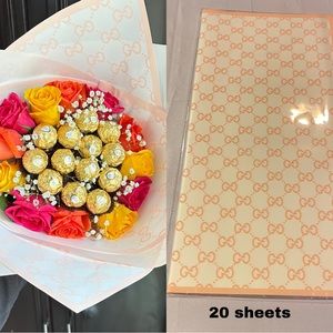 Waterproof Korean Wrapping Paper 20 Sheets Flowers Bouquet Gift/p…
